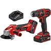 Einhell Set di elettroutensili a batteria EINHELL 18 V, 3 Ah, 2 batterie
