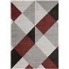 Leroy Merlin Tappeto Soave Soft reverse in polipropilene grigio e rosso L 300 x L 200 cm