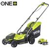 Ryobi Tagliaerba a batteria RYOBI a velocità non regolabile RLM18X33B40 18V L 33 cm, batteria e caricabatteria inclusi