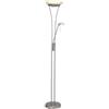 Brilliant Lampada da terra con luce da lettura Finn , in ferro, H179cm4W BRILLIANT