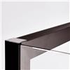 SANYCCES Lato per box doccia angolare Style dritto H 200 x L 69 cm, sp 8 mm nero