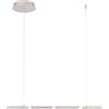 NOVECENTO Lampadario LED moderno Teddy grigio, luce naturale 3900 lumen, NOVECENTO