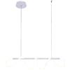NOVECENTO Lampadario LED moderno Teddy bianco, luce naturale 3900 lumen, NOVECENTO