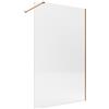 SANYCCES Box doccia walk-in Single, vetro 8 mm, H 200 cm, profilo oro rosa spazzolato