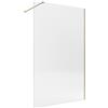 SANYCCES Box doccia walk-in Single, vetro 8 mm, H 200 cm, profilo dorato