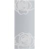 Leroy Merlin Porta scorrevole sinistra Rose in inox bianco, L 96 x H 215 cm, con binario Lux