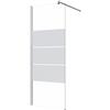 SENSEA Box doccia walk-in Easy, vetro serigrafato 6 mm, L 77-78.5 cm x H 195 cm, profilo cromo