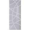 Leroy Merlin Porta scorrevole sinistra Circle in inox bianco e grigio, L 96 x H 215 cm, con binario Lux