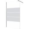 SENSEA Box doccia walk-in Easy, vetro serigrafato 6 mm, L 117-118.5 cm x H 195 cm, profilo cromo