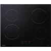 Delonghi Piano cottura elettrico 4 zone L 60 cm PVC 61 N DE'LONGHI nero