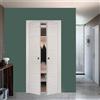 Leroy Merlin Porta interna a battente Oxford in legno rivestimento con pellicola di finitura colore palissandro, L 80 x H 210 cm, apertura reversibile