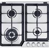 Delonghi Piano cottura 4 fuochi L 58 cm PFI 46 GH DE'LONGHI silver griglie in ghisa