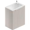 Leroy Merlin Mobile lavanderia Jnka 2 ante in mdf legno larice bianco P 45 x L 70 x H 91 cm