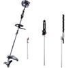 STERWINS Decespugliatore a scoppio 2 tempi 25.4 cm³ in alluminio STERWINS PBC1-26L-AB.21Z impugnatura a d con lama in acciaio a 3 denti