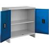 Leroy Merlin Armadio basso Pratiko K in acciaio, grigio e blu L 60 x H 80 x P 40 cm 2 ante, da interno