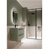 Leroy Merlin Mobile bagno sospeso con lavabo L 80 x H 55 x P 45 cm muschio 2 cassetti per vasca centrale Mia