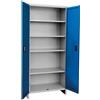 Leroy Merlin Armadio alto Pratiko T in acciaio, grigio e blu L 60 x H 179.5 x P 40 cm 2 ante, da interno