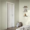 ARTENS Porta interna a battente Winter in legno di Monterey pini colore avorio, L 70 x H 210 cm, apertura reversibile