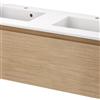 SENSEA Mobile da bagno sospeso sotto lavabo L 120 x H 41 x P 48 cm rovere opaco, 1 cassetto SENSEA Base