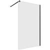 SENSEA Box doccia walk-in Neo, vetro 8 mm, L 118-119.5 cm x H 200 cm, profilo nero