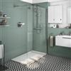 SENSEA Box doccia walk-in Neo, vetro 8 mm, L 138-139.5 cm x H 200 cm, profilo cromo