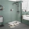 SENSEA Box doccia walk-in Neo, vetro 8 mm, L 108-109.5 cm x H 200 cm, profilo nero