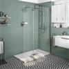 SENSEA Box doccia walk-in Neo, vetro 8 mm, L 138-139.5 cm x H 200 cm, profilo cromo