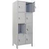 Leroy Merlin Armadietto multilocker Monoblocco 8 posti in acciaio grigio/grigio L 68 x H 179.5 x P 35 cm 8 ante per interno