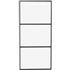 Leroy Merlin Anta per porta scorrevole 3V trasparente, in alluminio nero L 96 x H 220 cm spessore 20 mm, apertura reversibile