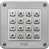 URMET Pulsantiera esterna per citofono URMET Sclakeypad con interfaccia BT 1 pulsante in alluminio grigio opaco P 3 x L 8.5 x H 8.5 cm