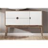 Leroy Merlin Mobile da bagno sotto lavabo Kompas bianco L 120 x H 48 x P 45 cm, lavabo non incluso