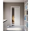Leroy Merlin Porta interna scorrevole Rimini25 in legno di abete colore bianco matrix, L 60 x H 210 cm, apertura reversibile