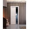 Leroy Merlin Porta interna scorrevole Como25 in legno di abete colore bianco, L 80 x H 210 cm, apertura reversibile