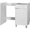 GAROFALO Mobile coprilavatrice Exe dx 1 anta in truciolare olmo perla P 60 x L 108 x H 92.5 cm