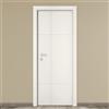 COOPLEGNO Porta interna a battente City in legno colore bianco, L 80 x H 210 cm, apertura reversibile