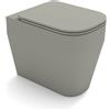 OLYMPIA CERAMICA Vaso WC filomuro OLYMPIA CERAMICA tutto evo grigio, sedile escluso P 53 x L 36 x H 42.5 cm