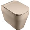 OLYMPIA CERAMICA Vaso WC filomuro OLYMPIA CERAMICA tutto evo marrone, sedile escluso P 53 x L 36 x H 42.5 cm