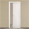 COOPLEGNO Porta interna scorrevole City in MDF colore bianco, L 70 x H 210 cm, apertura reversibile