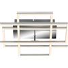 BRILO Plafoniera LED Frames argento IP20, 5500 lumen