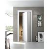 Leroy Merlin Porta interna pieghevole a libro Venezia25 in legno di abete colore bianco, L 60 x H 210 cm, apertura a destra