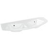 PELIPAL Lavabo a incasso ovale doppia vasca L 131 x H 1.2 x P 51.5 cm in vetro bianco lucido