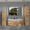 PELIPAL Colonna per mobile bagno image PELIPAL 1 cassetto 2 ante P 33 x L 30 x H 121 cm marrone mdf