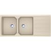 Franke Lavello sopratop 2 vasche in fragranite avena FRANKE City L 50 x L 116 cm, reversibile