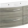 PELIPAL Mobile da bagno sospeso sotto lavabo L 130 x H 48 x P 48 cm grigio, 4 cassetti PELIPAL Image