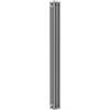 ERCOS Termosifone in acciaio tubolare 3 colonne 3 elementi interasse 1735 mm ERCOS Comby grigio titanio