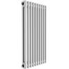 ERCOS Termosifone in acciaio tubolare 2 colonne 10 elementi interasse 685 mm ERCOS Comby bianco