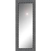 Leroy Merlin Specchio Fiorenza rettangolare in legno nero, argento 125 x 40 cm
