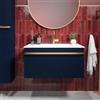 Leroy Merlin Mobile bagno sospeso con lavabo L 80 x H 40 x P 45.5 cm verde e oro per vasca centrale Loa