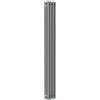 ERCOS Termosifone in acciaio tubolare 3 colonne 4 elementi interasse 1735 mm ERCOS Comby grigio titanio