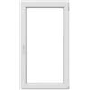 ISOXA Finestra in PVC bianco L 80 x H 140 cm, 1 anta apertura a destra